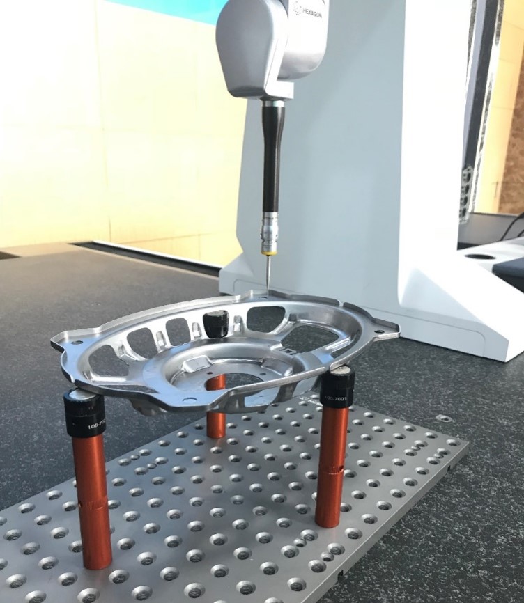 如何使用三坐標測量音響喇叭盆架各項尺寸是否合格？